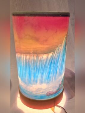 Vintage LA Goodman Waterfall Motion Lamp 1955 USA - Works